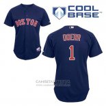 Camiseta Beisbol Hombre Boston Red Sox 1 Bobby Doerr Azul Alterno Cool Base
