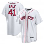 Camiseta Beisbol Hombre Boston Red Sox Chris Sale Primera Replica Blanco