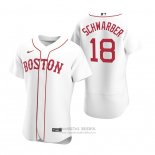 Camiseta Beisbol Hombre Boston Red Sox Kyle Schwarber Autentico Alterno Blanco