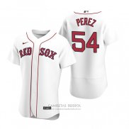Camiseta Beisbol Hombre Boston Red Sox Martin Perez Autentico 2020 Primera Blanco
