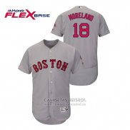 Camiseta Beisbol Hombre Boston Red Sox Mitch Moreland Autentico Flex Base Gris