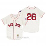 Camiseta Beisbol Hombre Boston Red Sox Wade Boggs 1939 Autentico Primera Crema