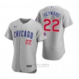 Camiseta Beisbol Hombre Chicago Cubs Jason Heyward Autentico 2020 Road Gris