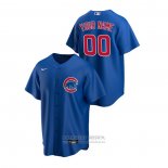 Camiseta Beisbol Hombre Chicago Cubs Personalizada Replica Alterno Azul
