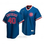 Camiseta Beisbol Hombre Chicago Cubs Willson Contreras Cooperstown Collection Road Azul