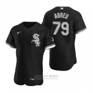 Camiseta Beisbol Hombre Chicago White Sox Jose Abreu Autentico 2020 Alterno Negro