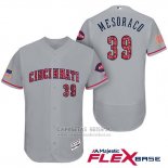 Camiseta Beisbol Hombre Cincinnati Reds 2017 Estrellas Y Rayas 39 Devin Mesoraco Gris Flex Base