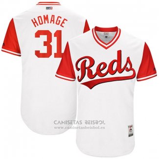 Camiseta Beisbol Hombre Cincinnati Reds 2017 Little League World Series 31 Drew Storen Blanco