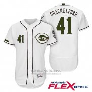 Camiseta Beisbol Hombre Cincinnati Reds 41 Kevin Shackelford 2018 Alterno Autentico Flex Base