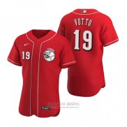 Camiseta Beisbol Hombre Cincinnati Reds Joey Votto Autentico 2020 Alterno Rojo