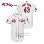 Camiseta Beisbol Hombre Cincinnati Reds Scott Schebler Flex Base Blanco