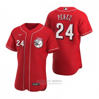 Camiseta Beisbol Hombre Cincinnati Reds Tony Perez Autentico 2020 Alterno Rojo