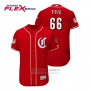 Camiseta Beisbol Hombre Cincinnati Reds Yasiel Puig Flex Base Entrenamiento de Primavera 2019 Rojo