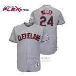 Camiseta Beisbol Hombre Cleveland Indians Andrew Miller 2019 All Star Patch Flex Base Gris