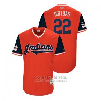 Camiseta Beisbol Hombre Cleveland Indians Jason Kipnis 2018 LLWS Players Weekend Dirtbag Rojo