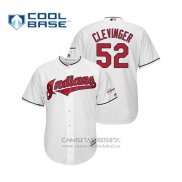 Camiseta Beisbol Hombre Cleveland Indians Mike Clevinger 2019 All Star Patch Cool Base Blanco
