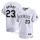 Camiseta Beisbol Hombre Colorado Rockies Kris Bryant 2024 World Tour Mexico City Series Primera Limited Blanco