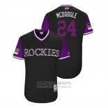 Camiseta Beisbol Hombre Colorado Rockies Ryan Mcmahon 2018 LLWS Players Weekend Mcdoogle Negro