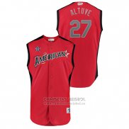 Camiseta Beisbol Hombre Houston Astros 2019 All Star Workout American League Jose Altuve Rojo
