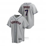 Camiseta Beisbol Hombre Houston Astros Craig Biggio Replica Road Gris
