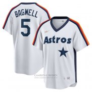 Camiseta Beisbol Hombre Houston Astros Jeff Bagwell Primera Cooperstown Collection Logo Blanco