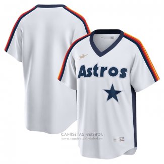 Camiseta Beisbol Hombre Houston Astros Primera Cooperstown Collection Logo Blanco