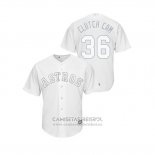 Camiseta Beisbol Hombre Houston Astros Will Harris 2019 Players Weekend Clutch Cam Replica Blanco