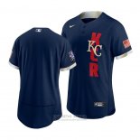 Camiseta Beisbol Hombre Kansas City Royals 2021 All Star Autentico Azul