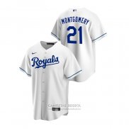 Camiseta Beisbol Hombre Kansas City Royals Mike Montgomery Replica Primera Blanco