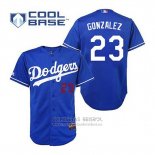 Camiseta Beisbol Hombre Los Angeles Dodgers Adrian Gonzalez 23 Azul Cool Base