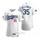 Camiseta Beisbol Hombre Los Angeles Dodgers Cody Bellinger Autentico 2020 Primera Blanco