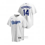 Camiseta Beisbol Hombre Los Angeles Dodgers Enrique Hernandez Replica Primera Blanco