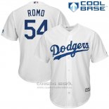 Camiseta Beisbol Hombre Los Angeles Dodgers Sergio Romo Blanco Cool Base