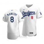 Camiseta Beisbol Hombre Los Angeles Dodgers Zach Mckinstry Autentico Primera 2020 Blanco