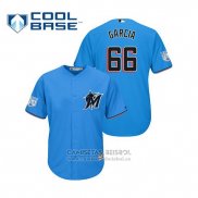Camiseta Beisbol Hombre Miami Marlins Jarlin Garcia Cool Base Entrenamiento de Primavera 2019 Azul