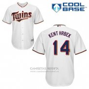 Camiseta Beisbol Hombre Minnesota Twins Kent Hrbek 14 Blanco Primera Cool Base