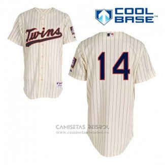 Camiseta Beisbol Hombre Minnesota Twins Kent Hrbek 14 Crema Alterno Cool Base