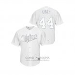 Camiseta Beisbol Hombre Minnesota Twins Kyle Gibson 2019 Players Weekend Replica Blanco