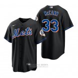 Camiseta Beisbol Hombre New York Mets James Mccann Replica Negro