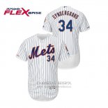 Camiseta Beisbol Hombre New York Mets Noah Syndergaard Autentico Flex Base Blanco