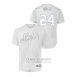 Camiseta Beisbol Hombre New York Mets Robinson Cano 2019 Players Weekend Autentico Blanco