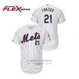 Camiseta Beisbol Hombre New York Mets Todd Frazier 150th Aniversario Patch Autentico Flex Base Blanco