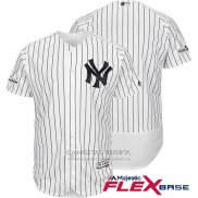 Camiseta Beisbol Hombre New York Yankees 2017 Postemporada Blanco Flex Base