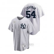 Camiseta Beisbol Hombre New York Yankees Aroldis Chapman Cooperstown Collection Primera Blanco