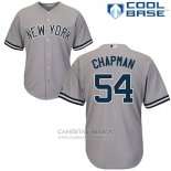 Camiseta Beisbol Hombre New York Yankees Aroldis Chapman Gris Cool Base