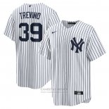 Camiseta Beisbol Hombre New York Yankees Jose Trevino Primera Replica Blanco