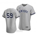Camiseta Beisbol Hombre New York Yankees Luke Voit Autentico Road Gris
