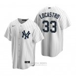 Camiseta Beisbol Hombre New York Yankees Tim Locastro Replica Primera Blanco