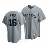 Camiseta Beisbol Hombre New York Yankees Whitey Ford Cooperstown Collection Road Gris