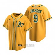 Camiseta Beisbol Hombre Oakland Athletics Reggie Jackson Replica Alterno Oro